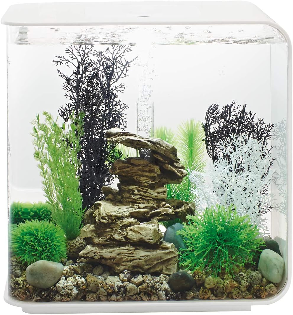 biOrb Marble Pebble Set, Solid Aquarium Decorations, Green