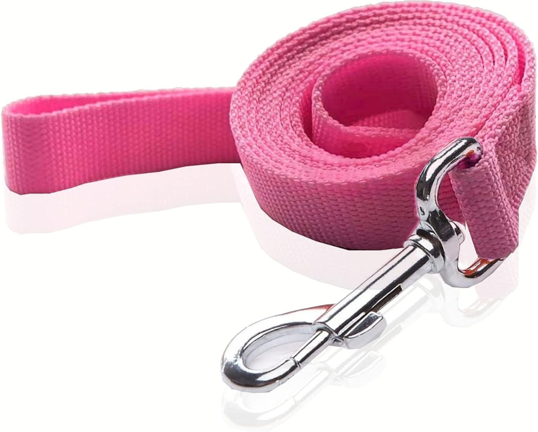 Nylon Dog Leash 8 Feet Long, Walking Training Dog Leashes for Medium