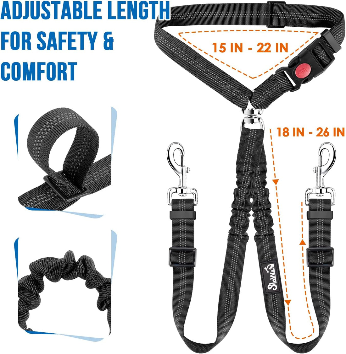 Lukovee Double Dog Seat Belt