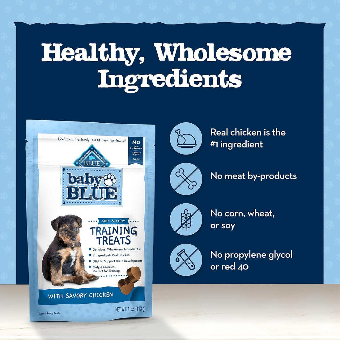 Blue Buffalo Baby Blue Training Treats Natural Puppy Soft Dog Treats
