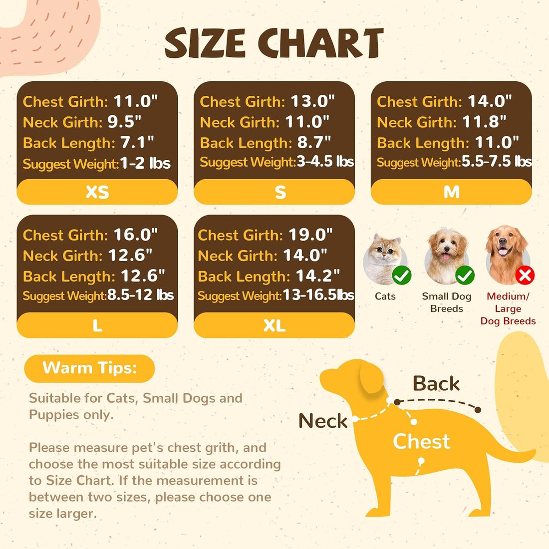 HRTTSY Small Dog Hoodie Soft Warm Fleece Fall Winter Dog Clothes Cute