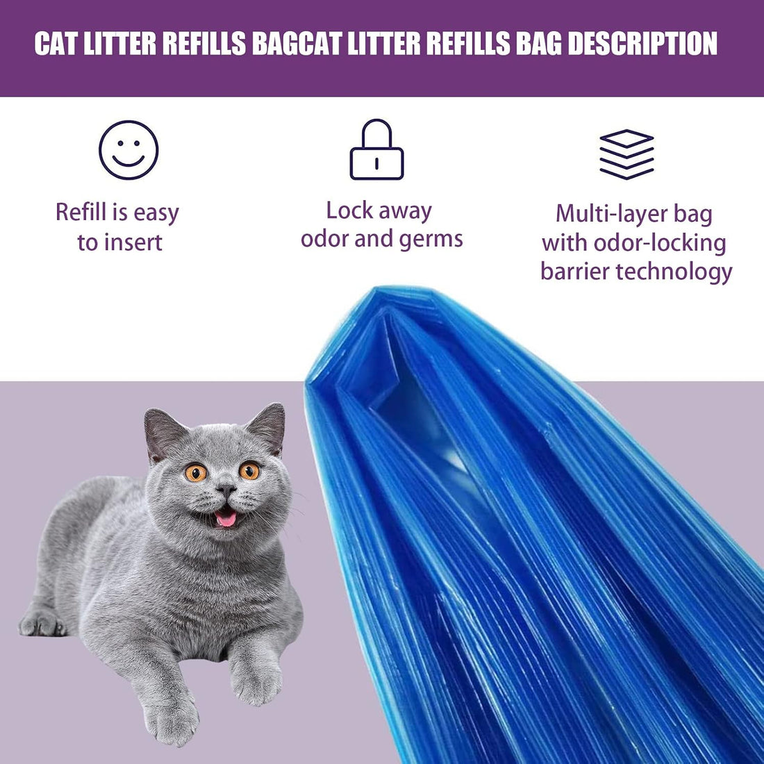 Genie Litter Refills - 6 Pack Compatible with Standard & Plus Genie