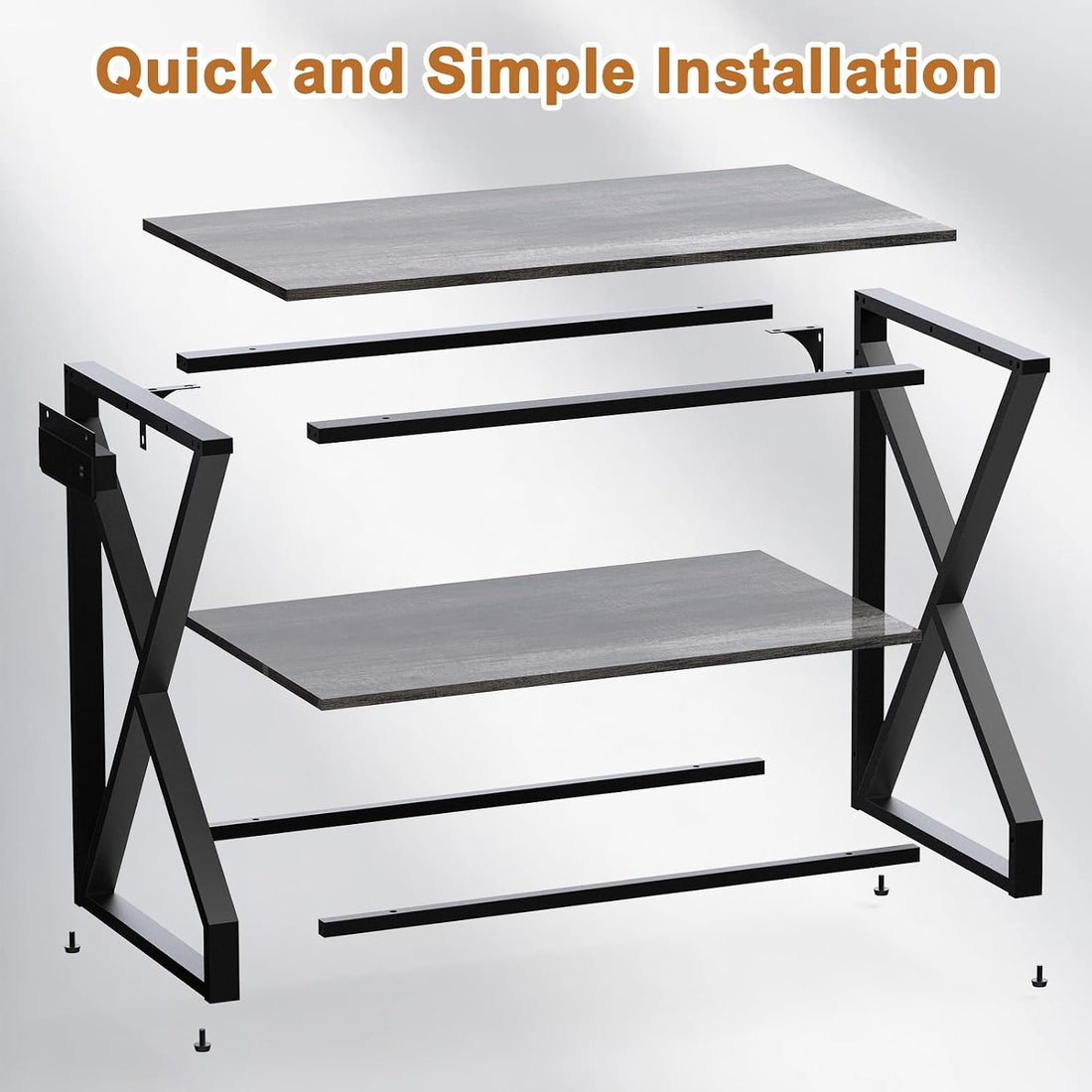 fishkeeper Heavy Duty 50 Gal Aquarium Stand with Charging Station