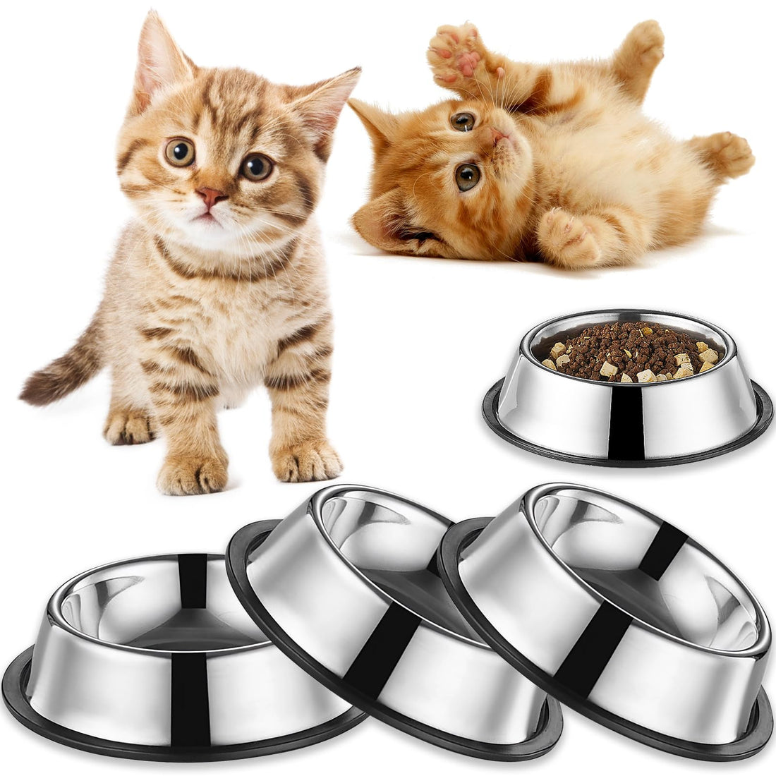 3Packs Cat-Bowls Cat Food Bowl