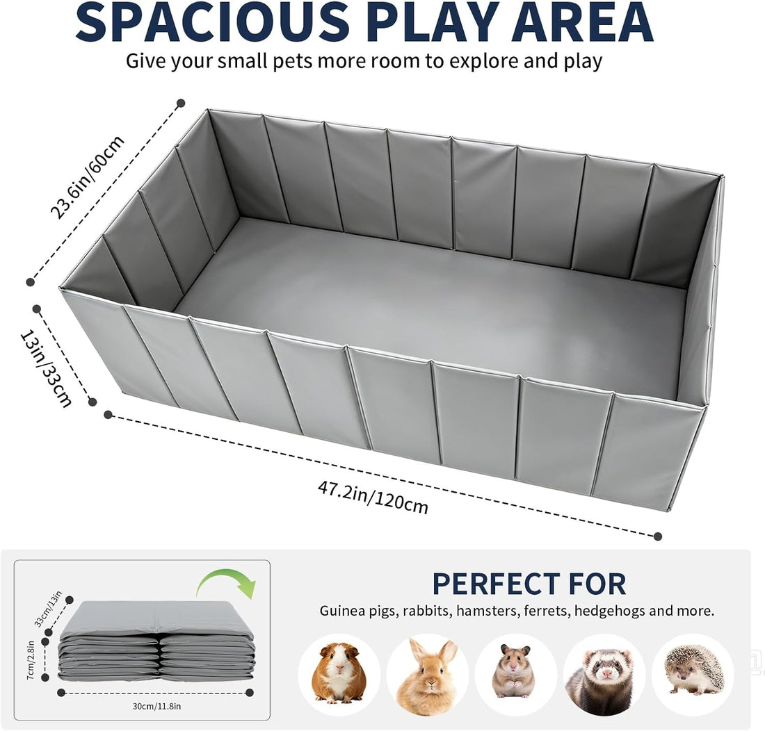 Rypet Small Animal Playpen, Foldable Guinea Pig Hamster Waterproof