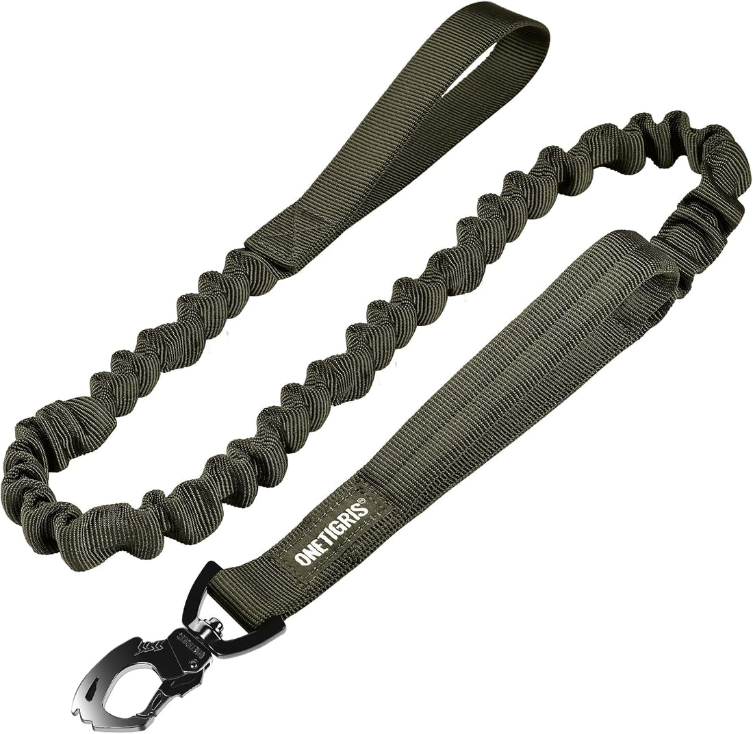 OneTigris Tactical Bungee Leash with 2 Handles Quick Release