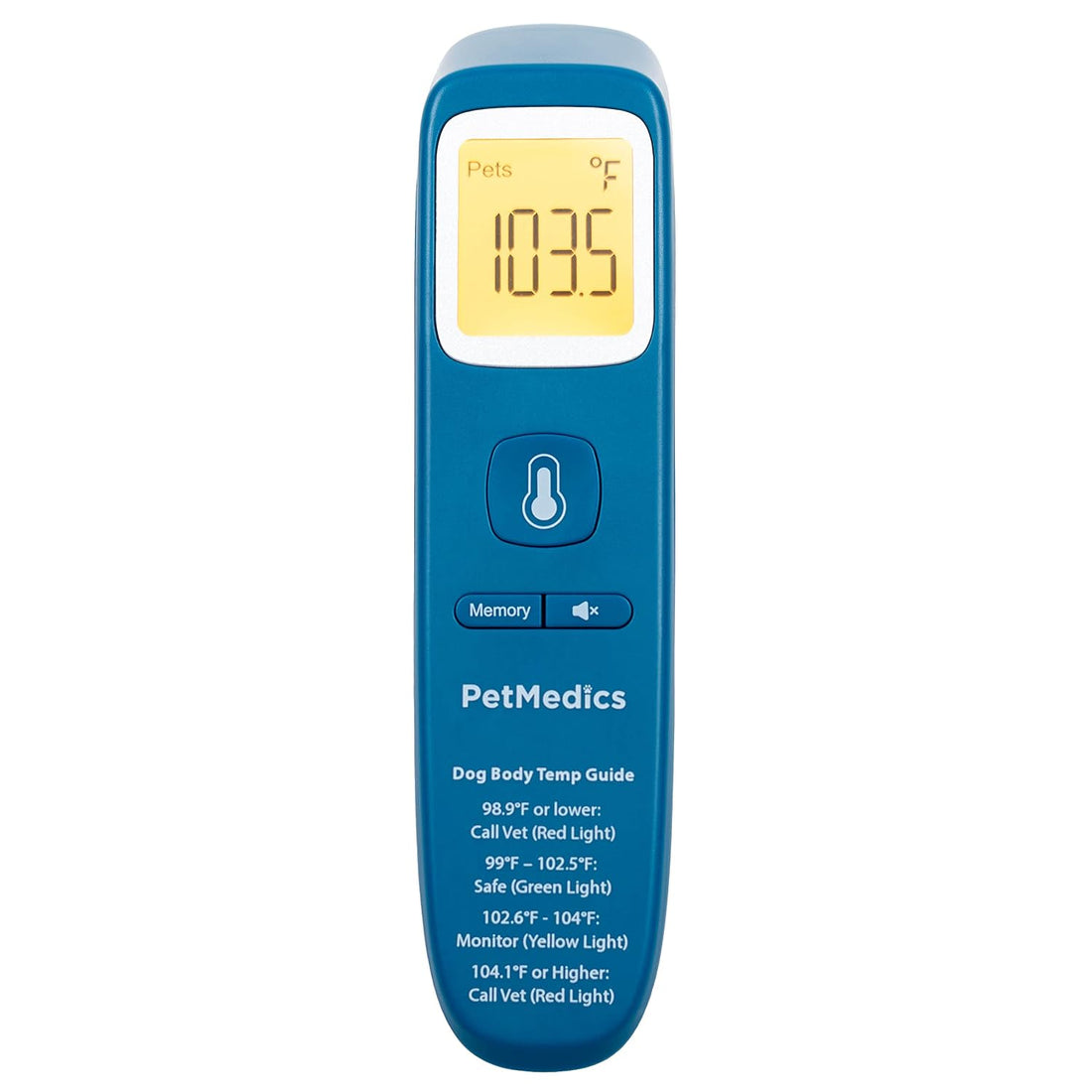 PetMedics by iHome Dog Thermometer for Pets Ear or Belly No Contact
