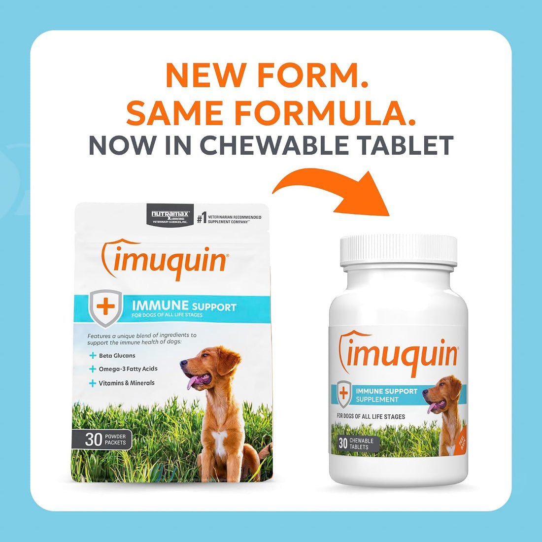Nutramax Immune Support Supplement for Dogs, Chewable