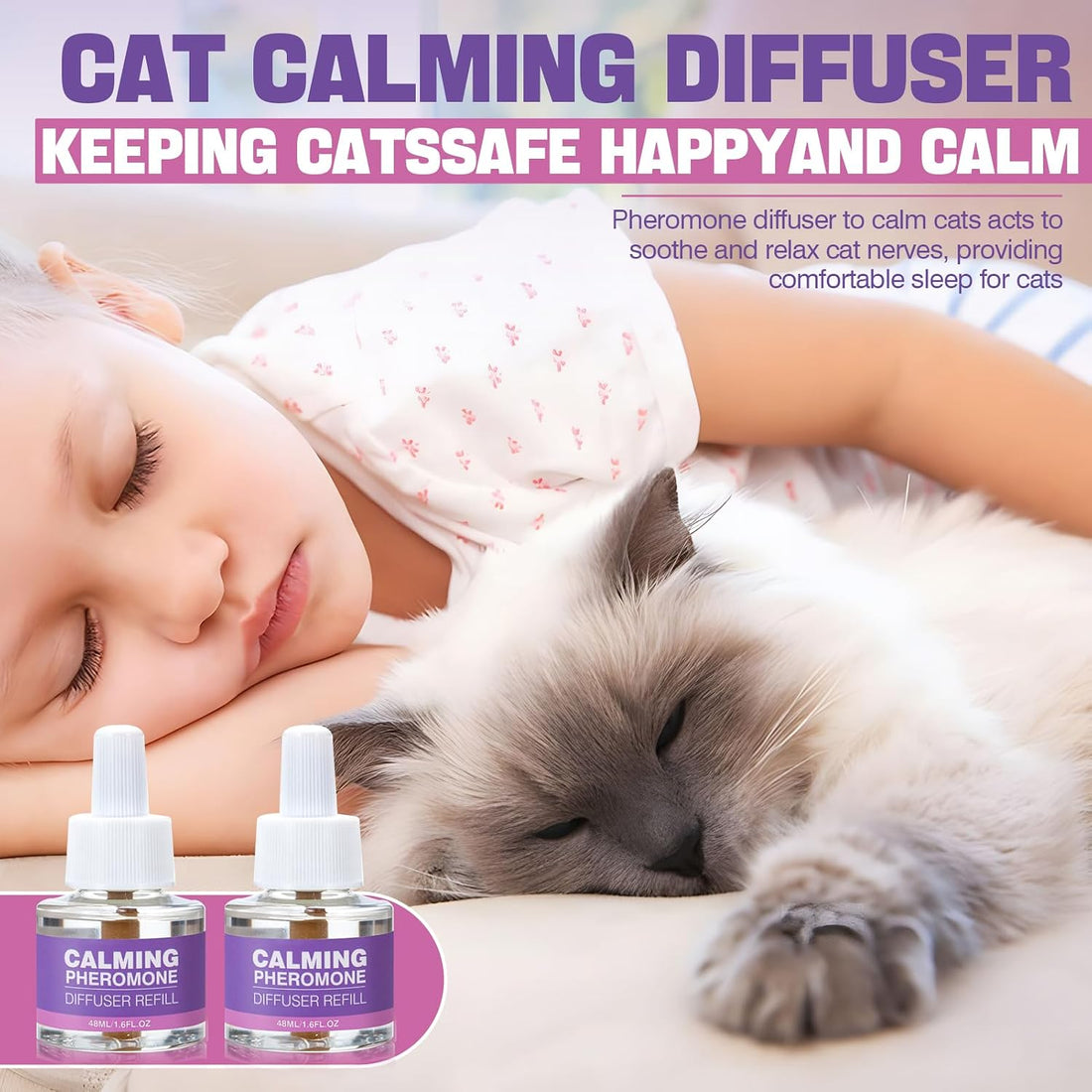 Cat Pheromones Calming Diffuser Refill 6 Pack Multicat Pheromone