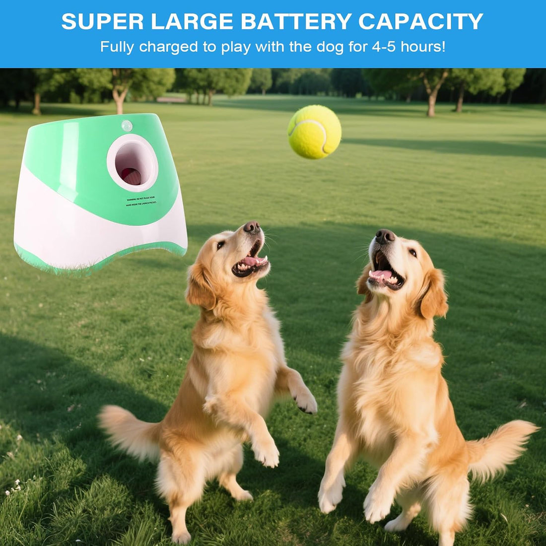 FAHKNS Automatic Dog Ball Launcher for Small Dogs