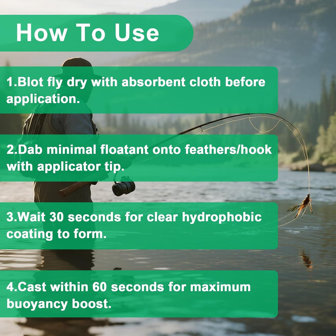 Gink Fly Floatant - Dry Fly Floatant for Enhanced Buoyancy. Mimics