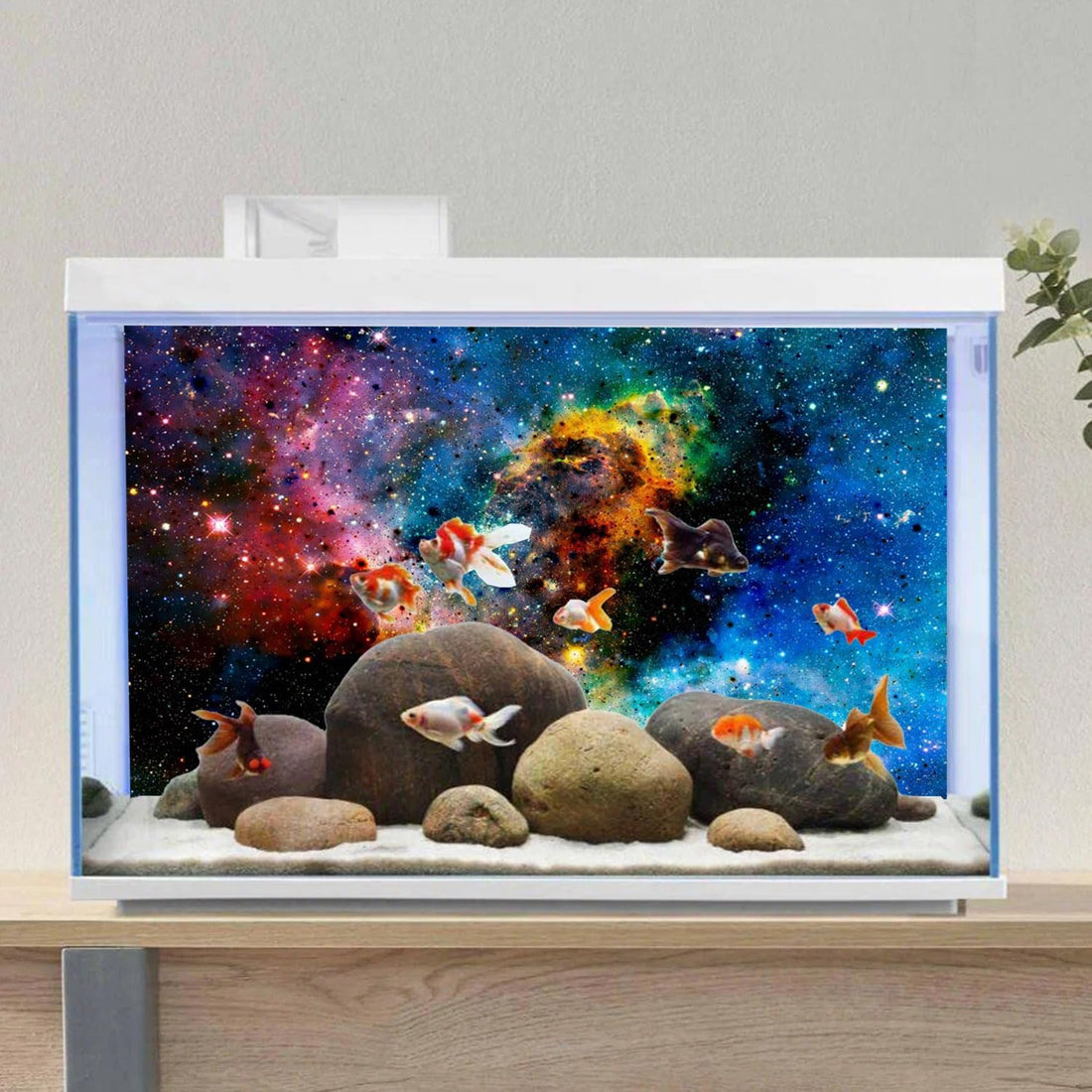72x18 inches Galaxy Aquarium Background Stars Universe Fish Tank