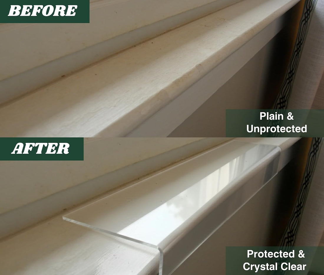 CLAWGUARD Window Sill Protector for Dogs and Cats, Clear, 35.5x3.25 in