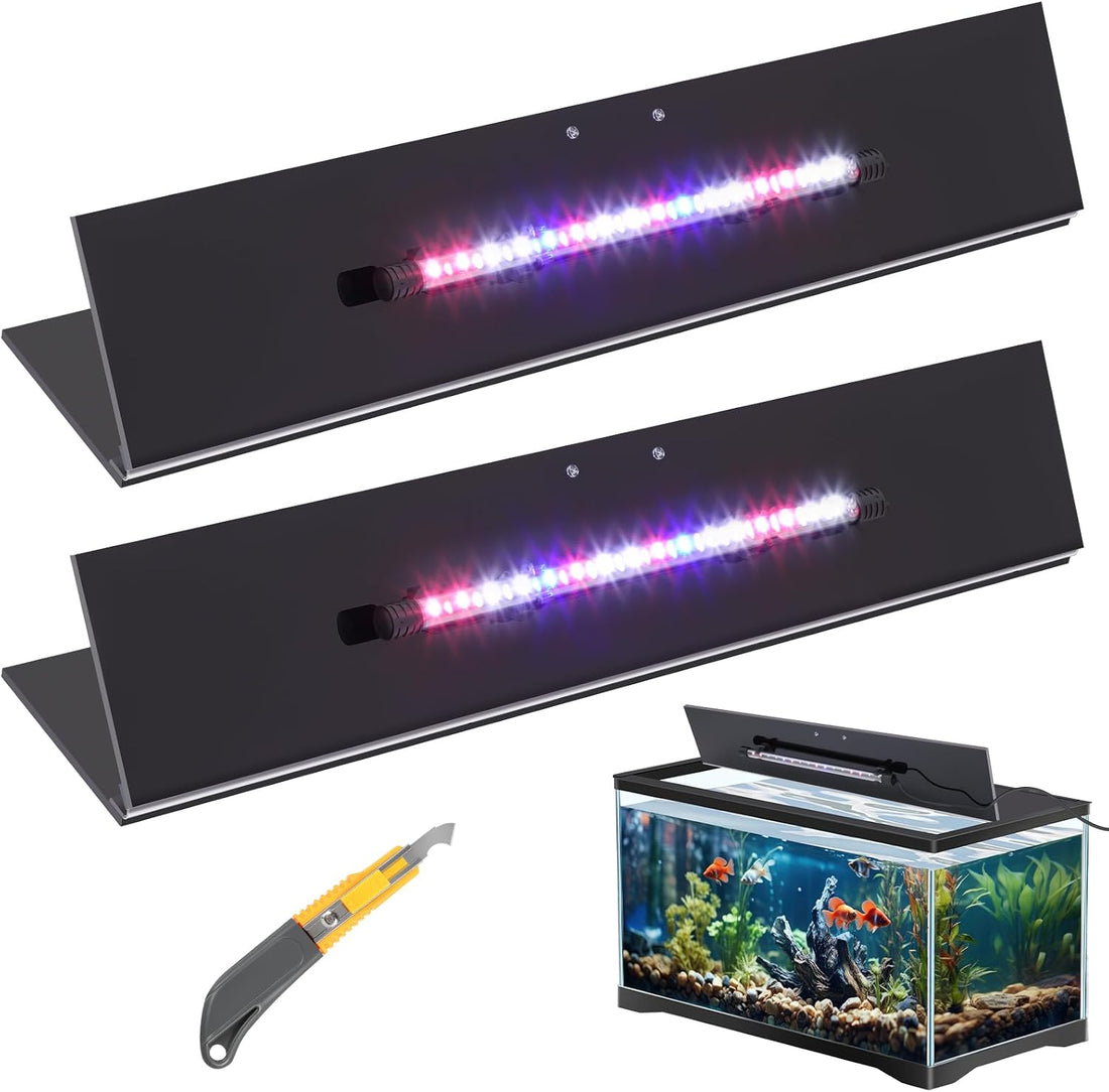 Sieral Aquarium Lids Canopy with LED Light, 3 Pcs