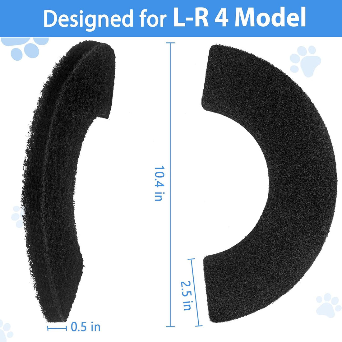 Activated Carbon Filters Compatible with LR 4 Cat Litter Box