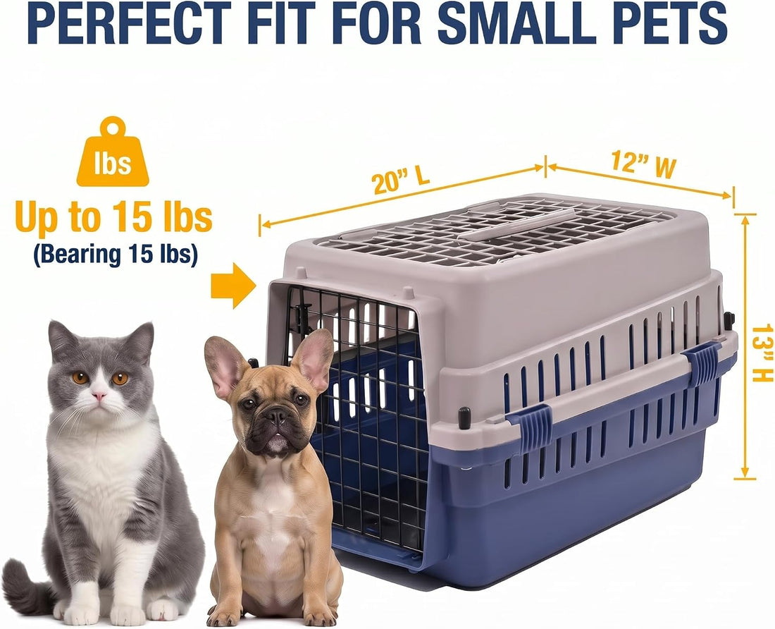 Hard-Sided Pet Carrier for Cats and Small Dogs