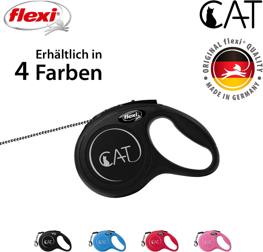 Flexi Automatic Leash New Classic Cat XS 3 M Black