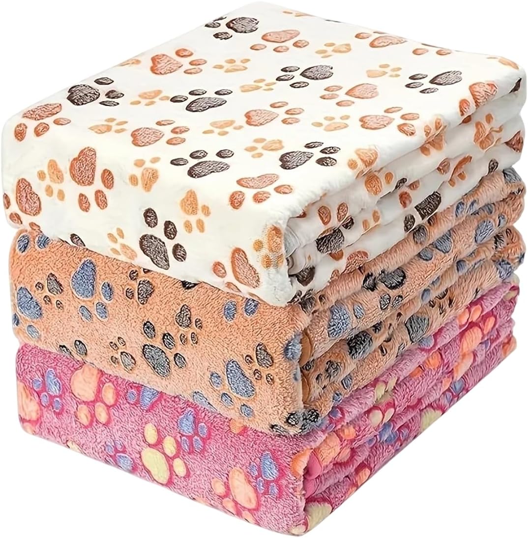 Dog Blankets Cat Pet Blankets Kit Fluffy Fleece Soft Throw Furniture