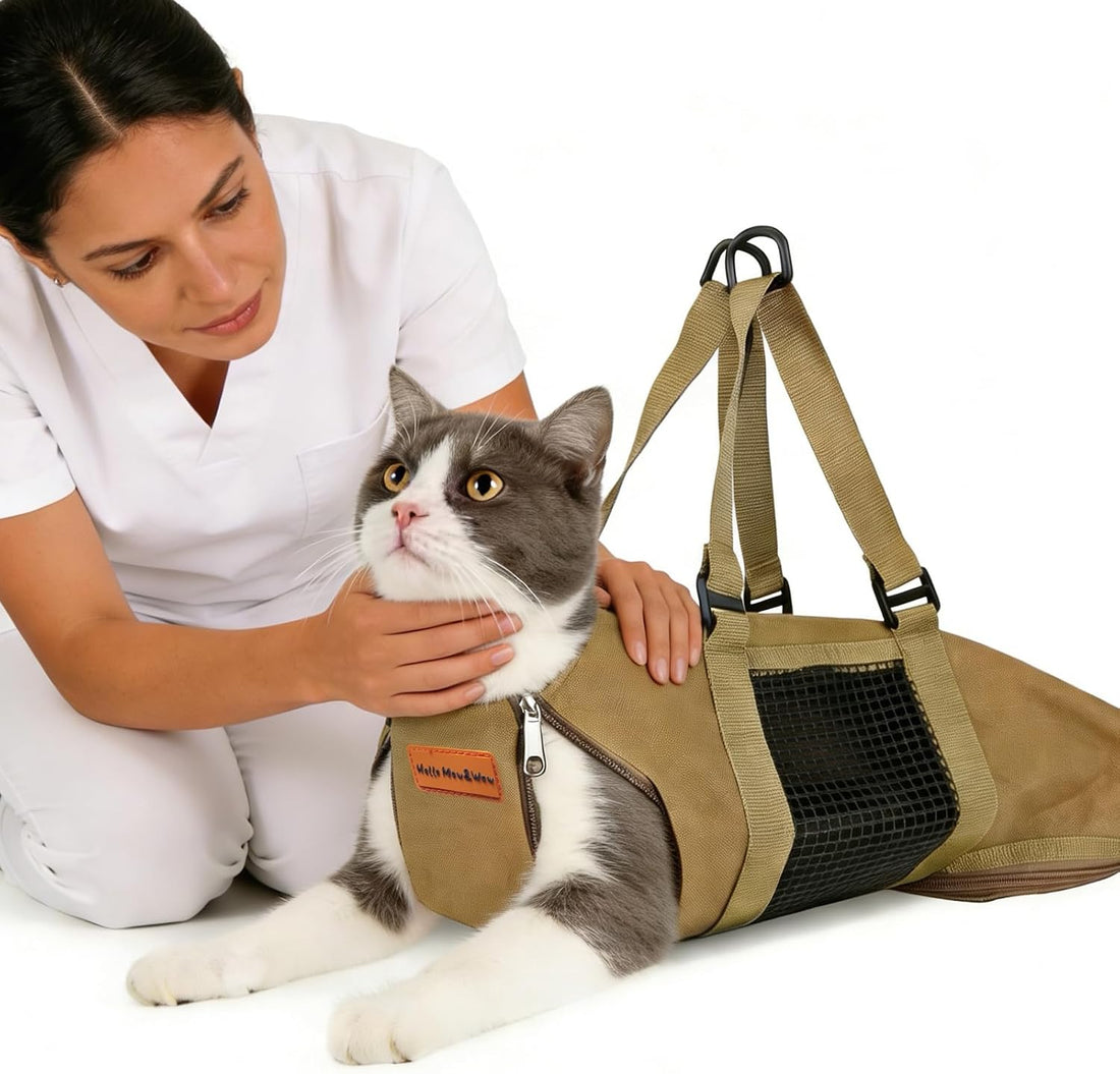 Cinf Cat Restraint Grooming Bag, Anti-Scratch Tool for Nail Trimming