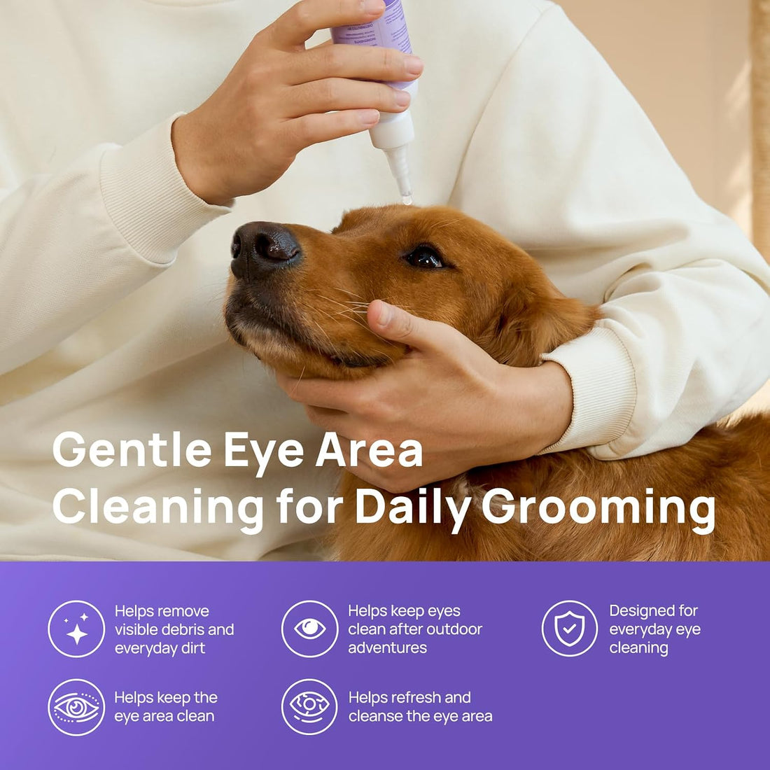 HICC PET Eye Area Cleansing Liquid for Dogs & Cats
