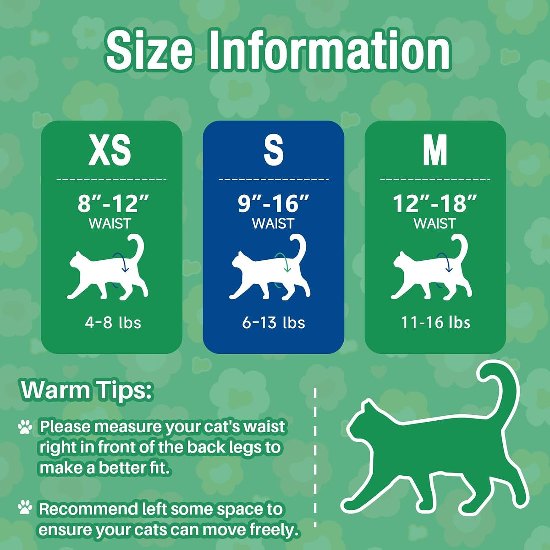 Pet Soft Disposable Cat Diapers - Diaper for Female & Male Cats