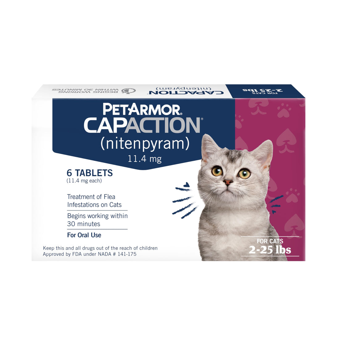 PetArmor CAPACTION Oral Flea Treatment for Cats