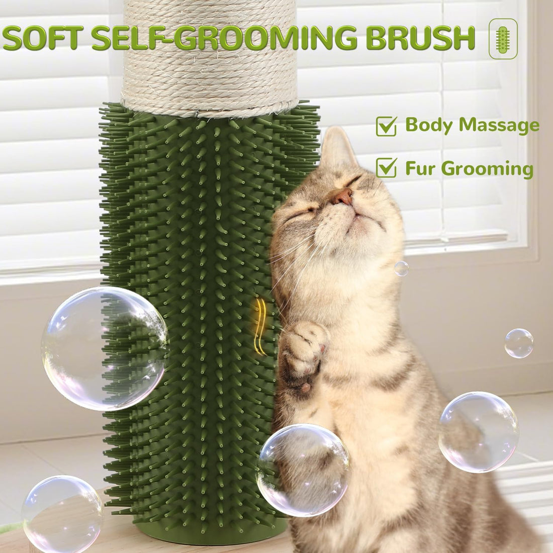 45'' Extra Tall Cat Scratching Post for Large Cats,3.5Inch Natural