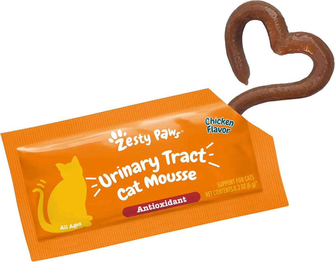 Zesty Paws Cat Urinary Supplement Mousse - Chicken, 14 Ct