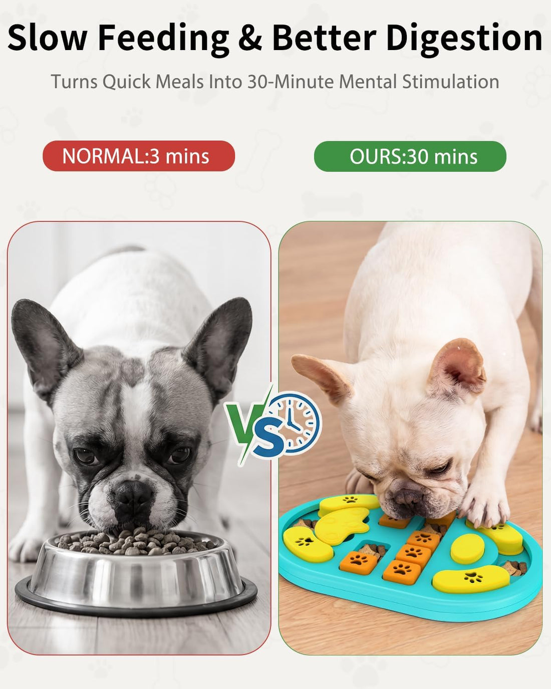 Dog Puzzle Toy, Interactive Enrichment Treat Food Puzzles