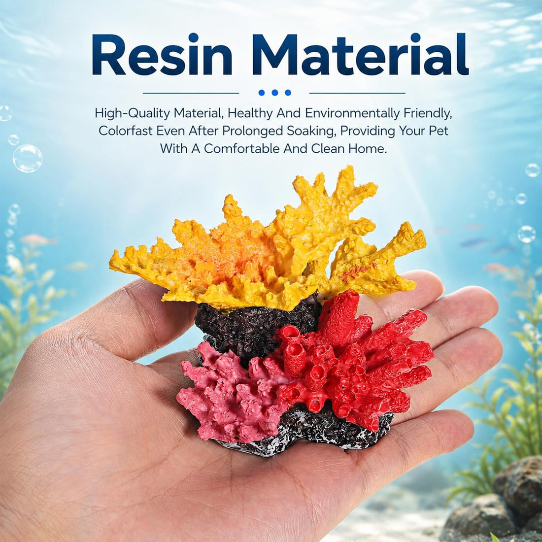 Aquarium Coral Reef Decor, Artificial Fake Coral Ornament