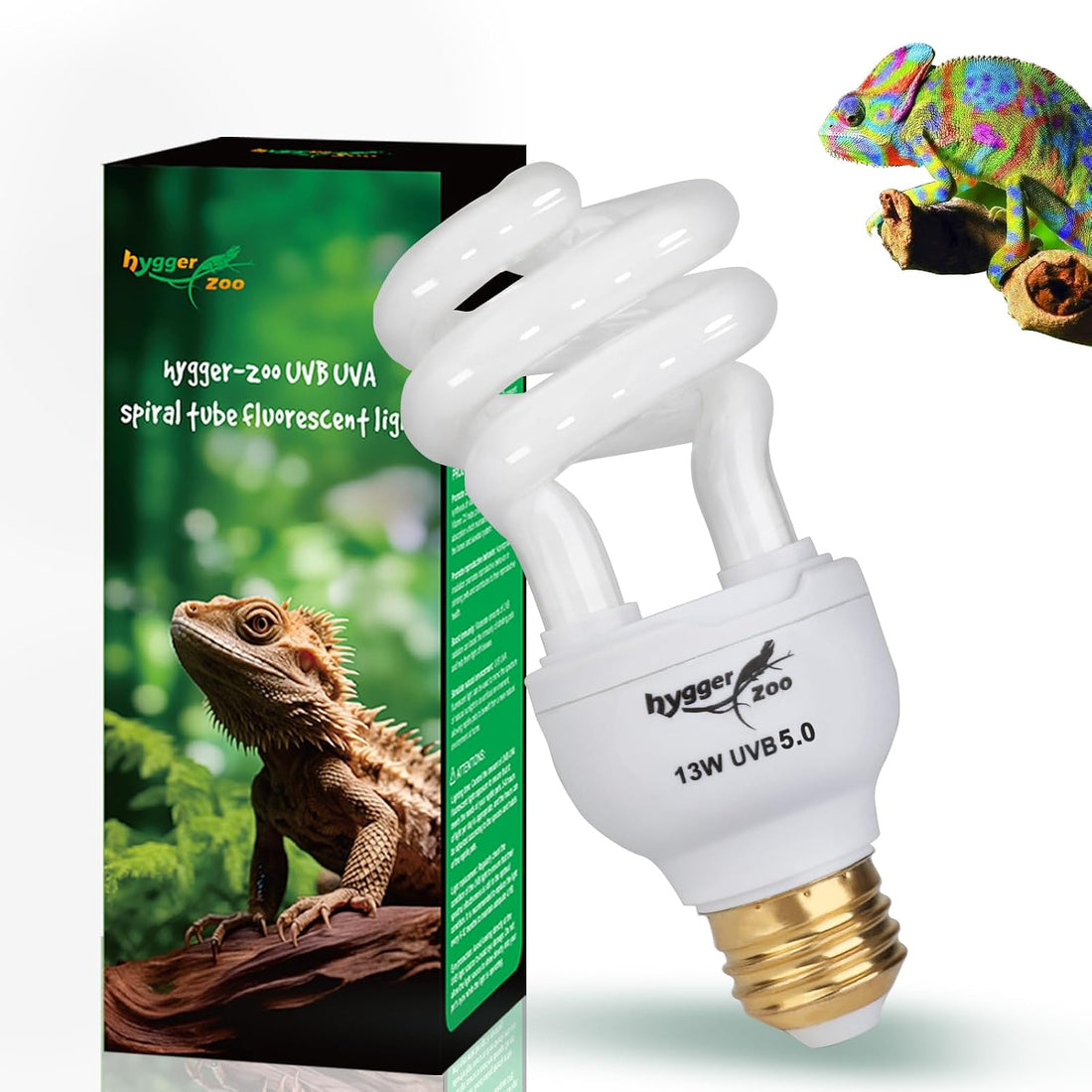 UVB Bulb for Reptiles, 5.0 13W UVB Light for Reptiles
