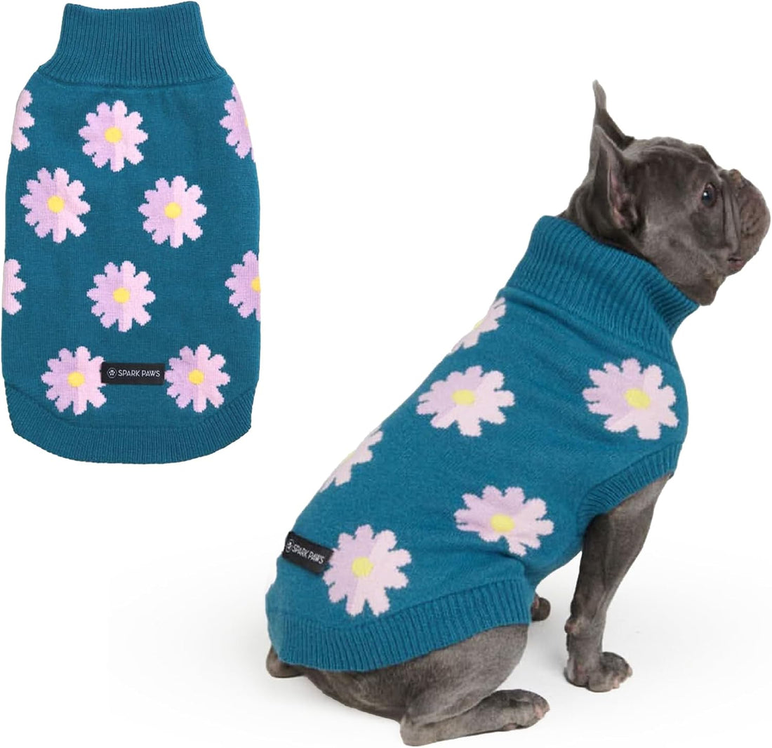 Spark Paws Knit Dog Sweater - Winter Dog Clothes, Small Medium Large
