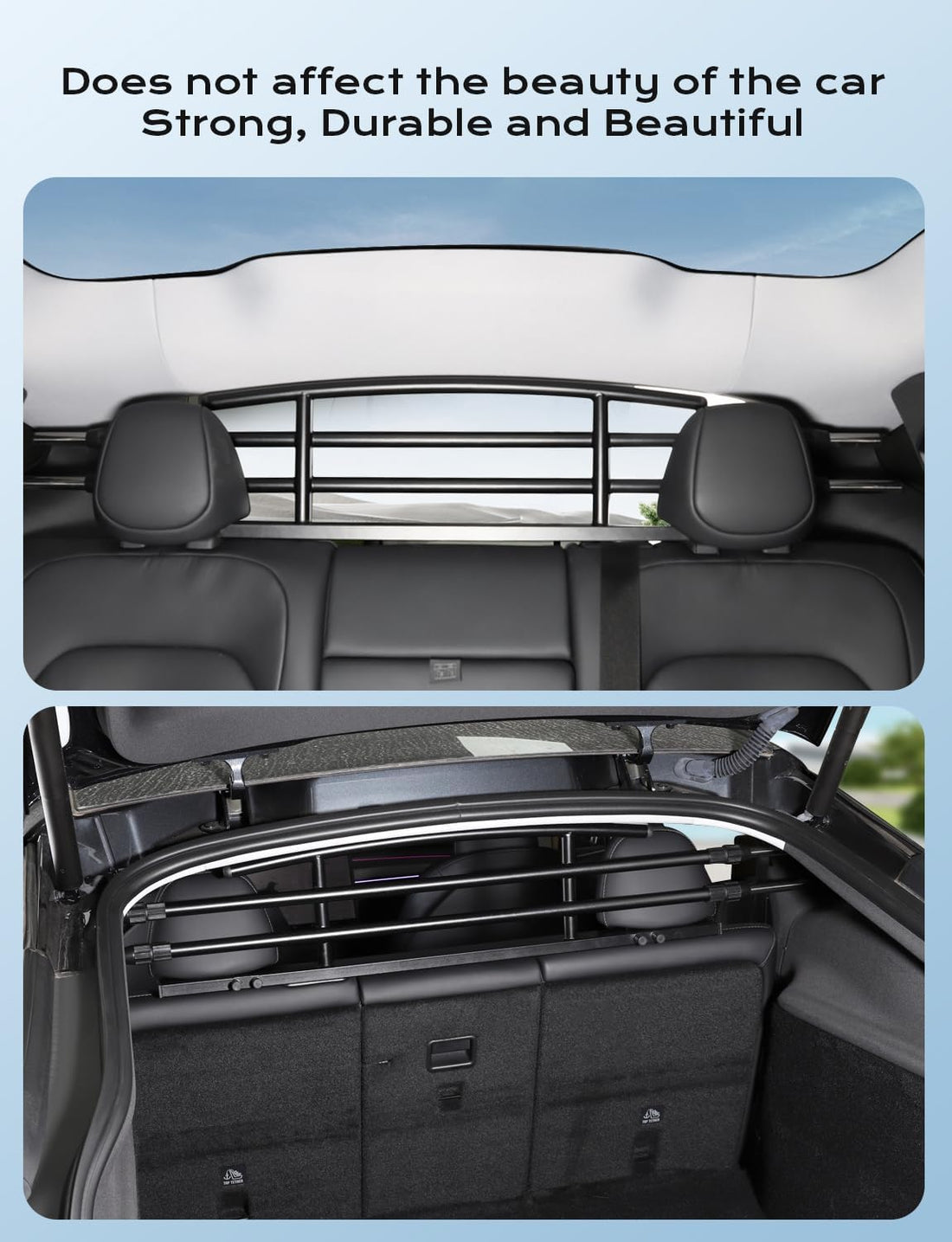 for Tesla Model Y Juniper Dog Barrier Adjustable Large Pet Protective