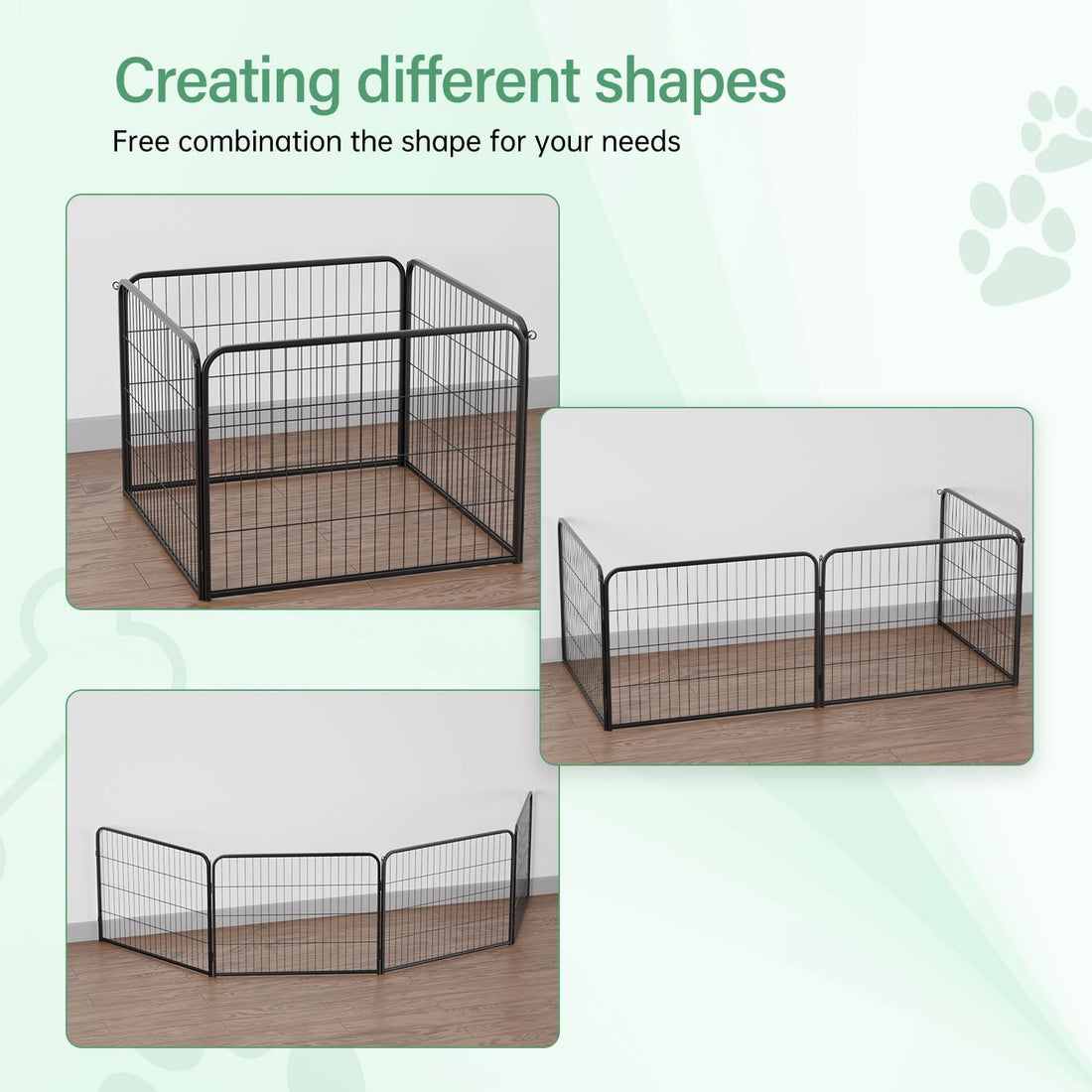 FDW Dog Playpen Kennel - 4 Panels, 24 Inch Height