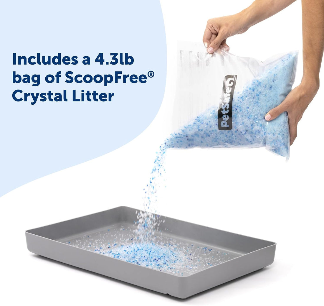 PetSafe ScoopFree Reusable Tray with Crystal Litter, Fresh Scent