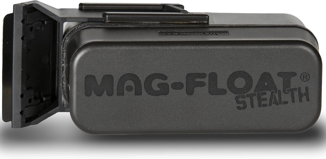 Mag-Float Medium Black Stealth Glass Magnet Aquarium Scraper Cleaner