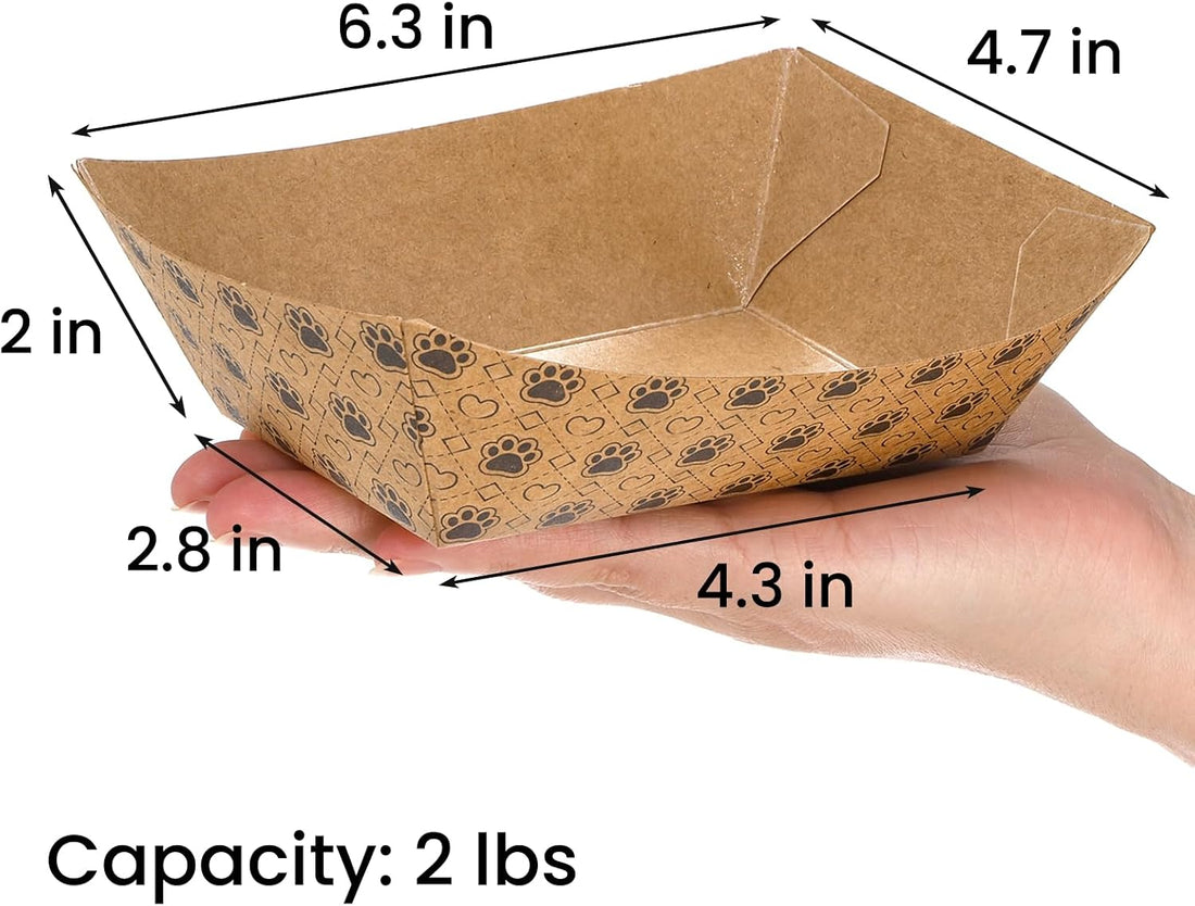 SOUJOY 100 Pack Disposable Pets Feeding Bowls