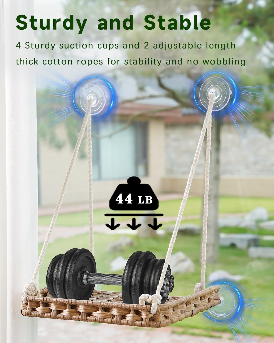 SETVSON Cat Window Perch Cat Window Hammock Bed for Indoor Cats
