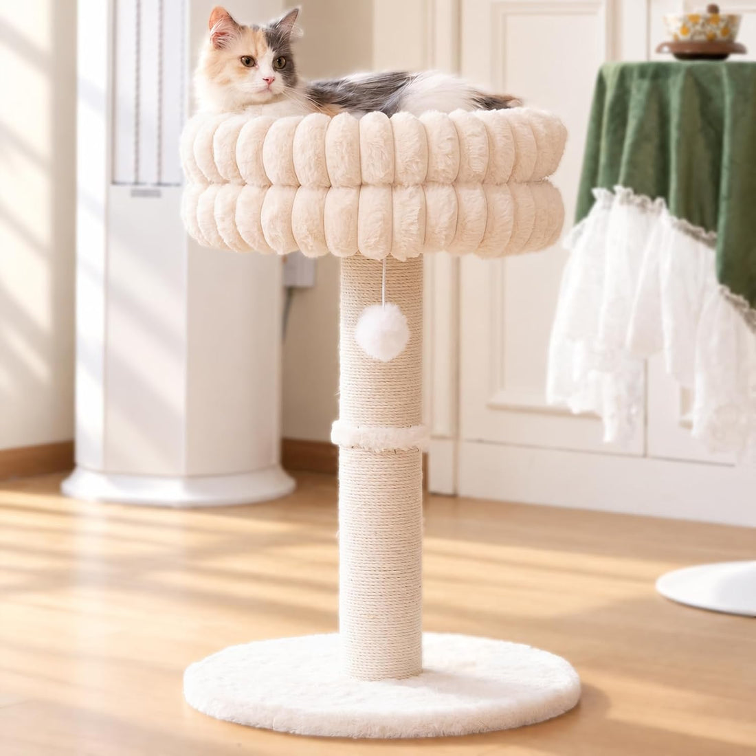 CHEERPALS Cat Scratching Post with Bed for Indoor Cats Cloud Cat Tree