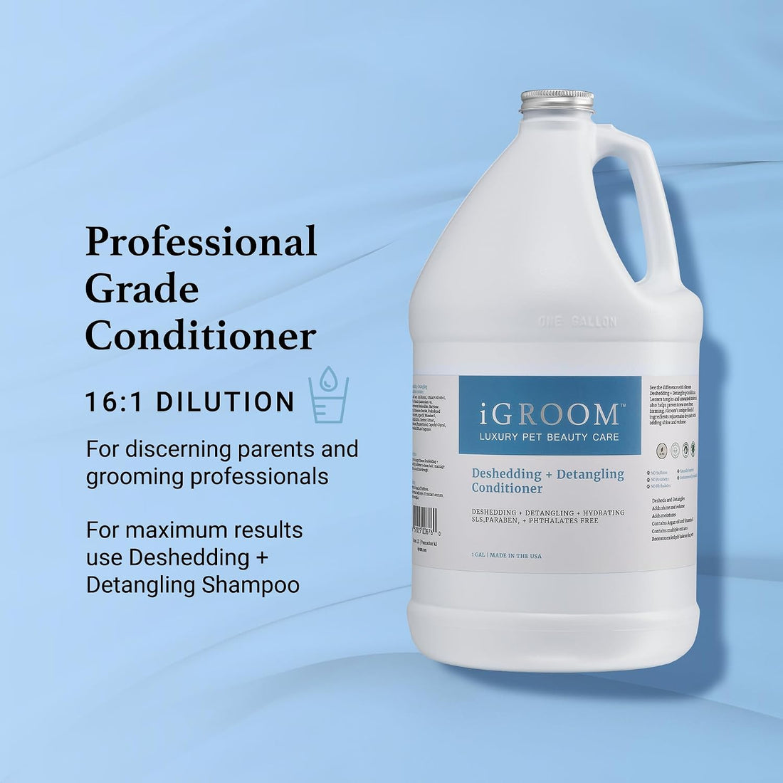 iGroom Deshedding & Detangling Dog Conditioner, Luxury Pet Beauty Care
