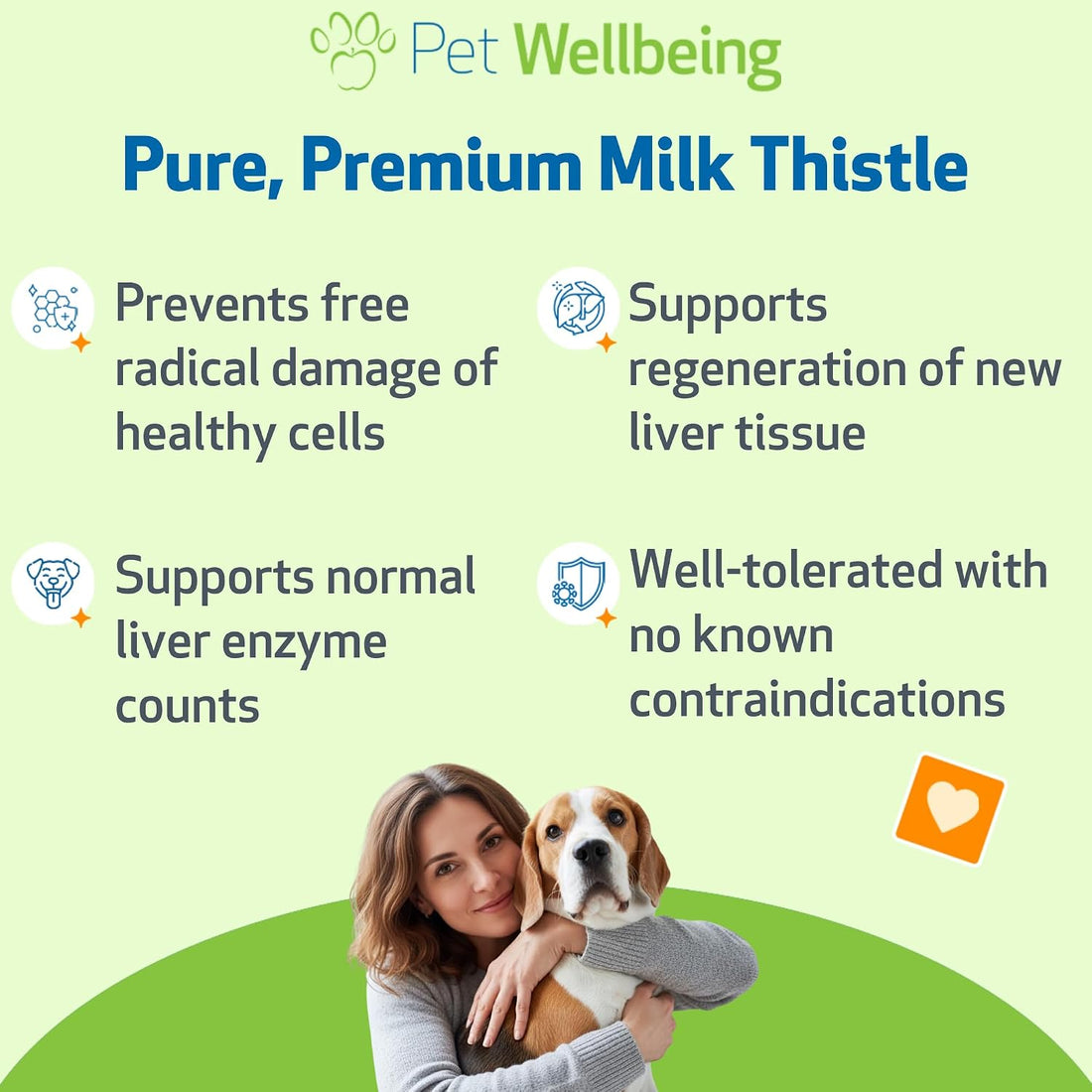 Pet Wellbeing Milk Thistle for Dogs - Organic Milk Thistle