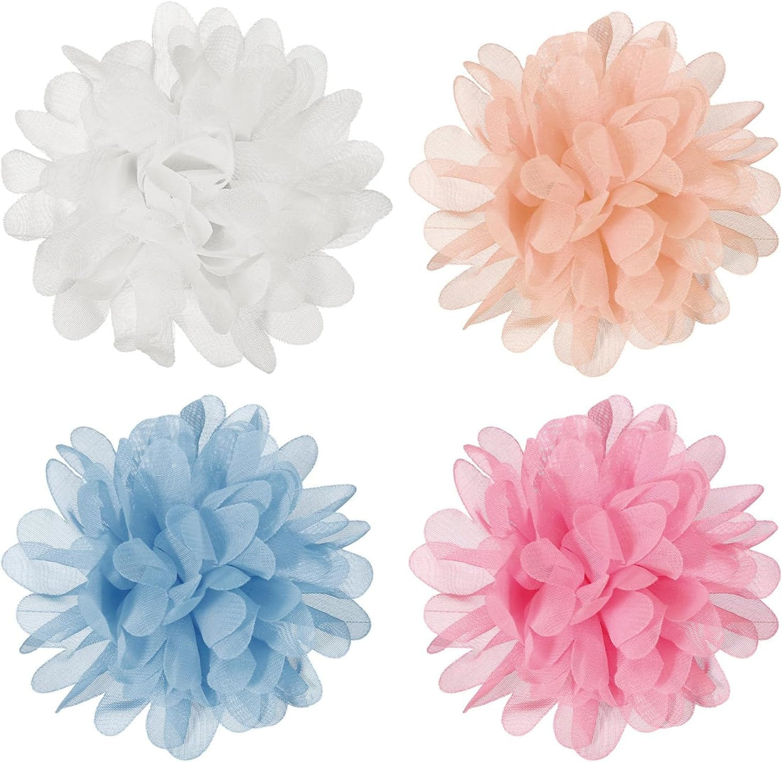 Dog Collar Flowers, Pet Flower Charms Soft Chiffon Cat Collar