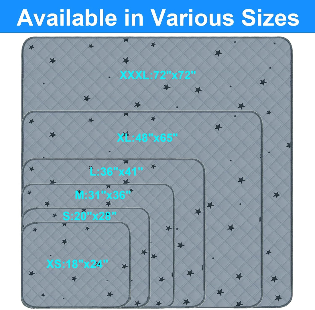 RIOUSSI Reusable Pee Pads for Dogs, Puppies. Washable, Absorbent