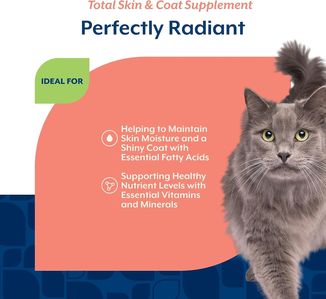 NaturVet Skin & Coat Plus Omegas Supplement for Cats