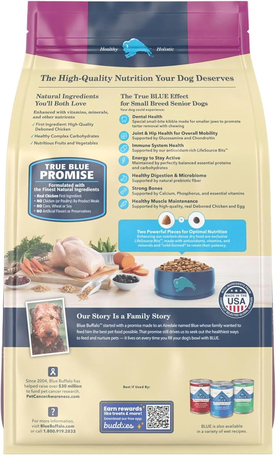 Blue Buffalo Life Protection Formula Chicken Small Senior Dog Food