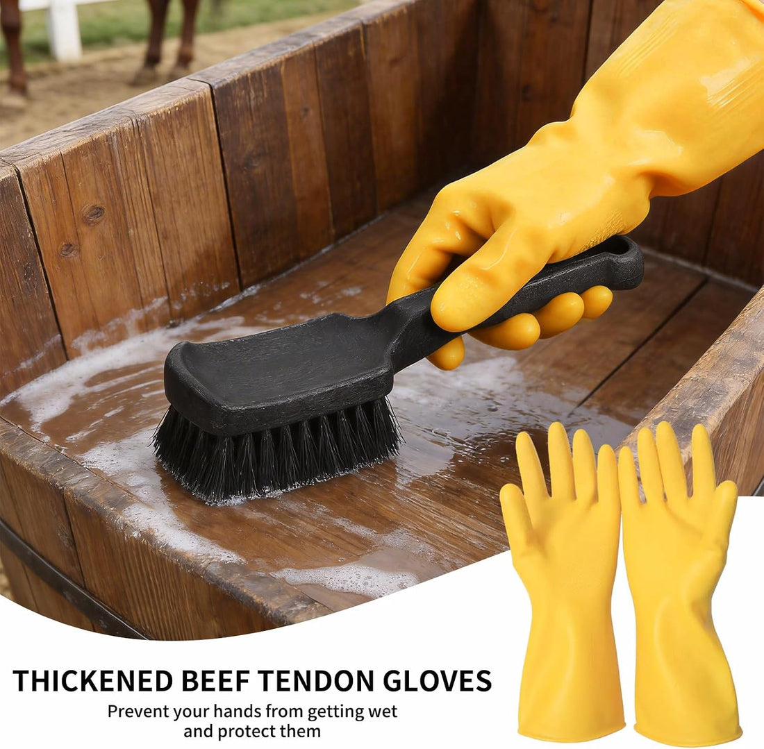 2Pcs Horse Bucket Brush Trough Scrub Water Trough Scrubber