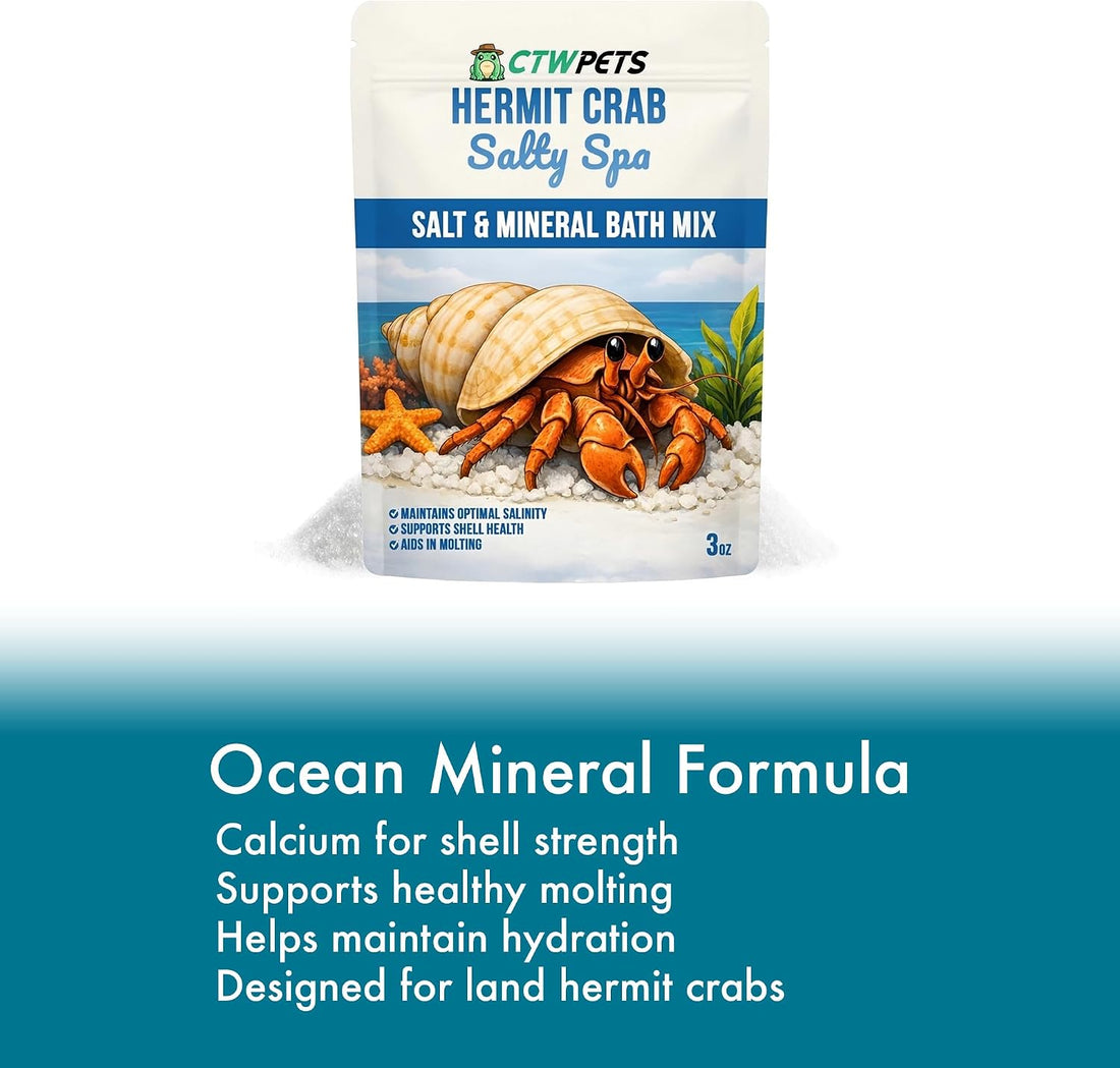 CTWPets Salty Spa Hermit Crab Salt Water Mix with Calcium & Trace