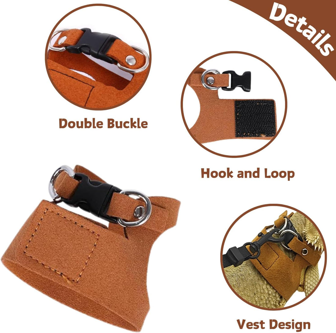 3 Pack Bearded Dragon Harness and Leash Set