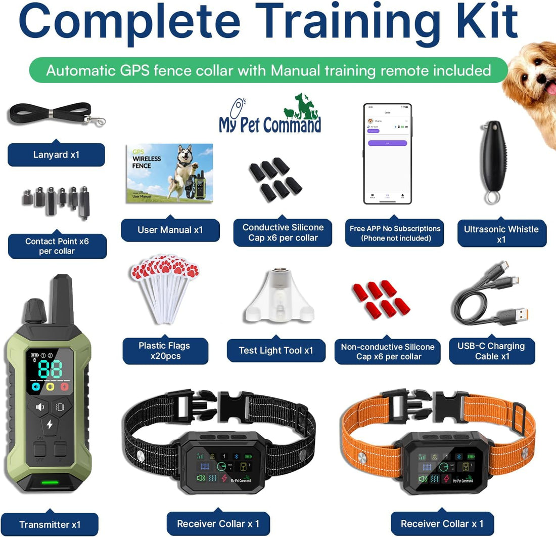 My Pet Command 2-1 Smart Wireless GPS Dog Fence with APP Setup 2