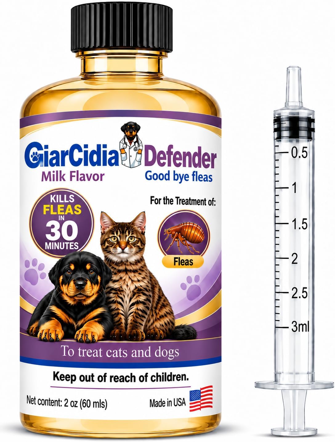 Giarcidia Flea & Tick Support for Cats & Dogs β Oral Suspension